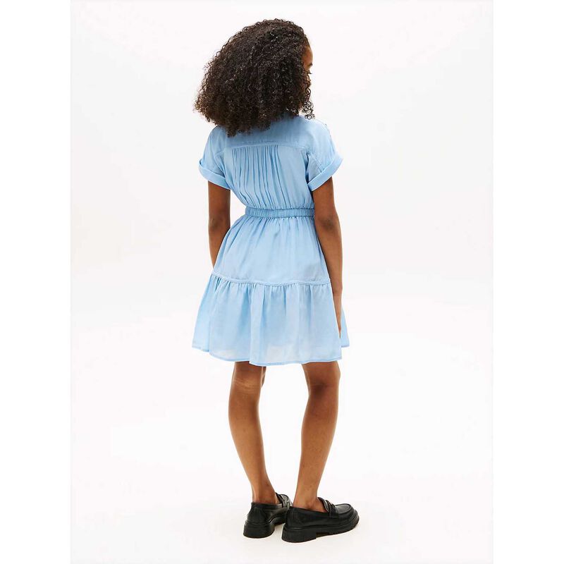 Tommy Hilfiger Half Button Flare Dress SS 8-10Y image number 3